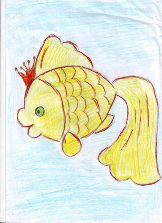 Рисование Золотая рыбка