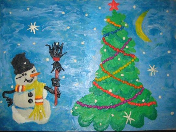 Рисунок на тему безопасный новый год