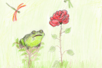 Иллюстрация к сказке о жабе и Розе