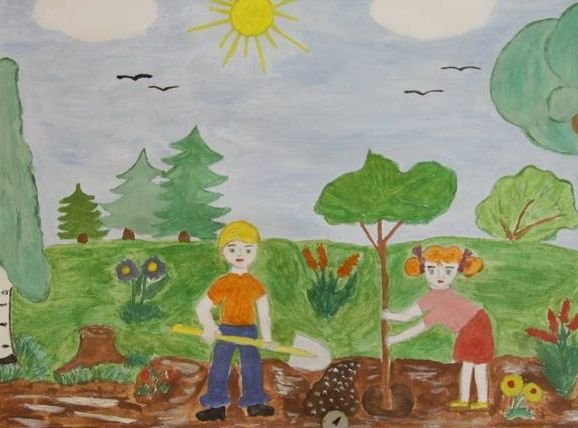 Плакат окружающая среда и здоровье человека