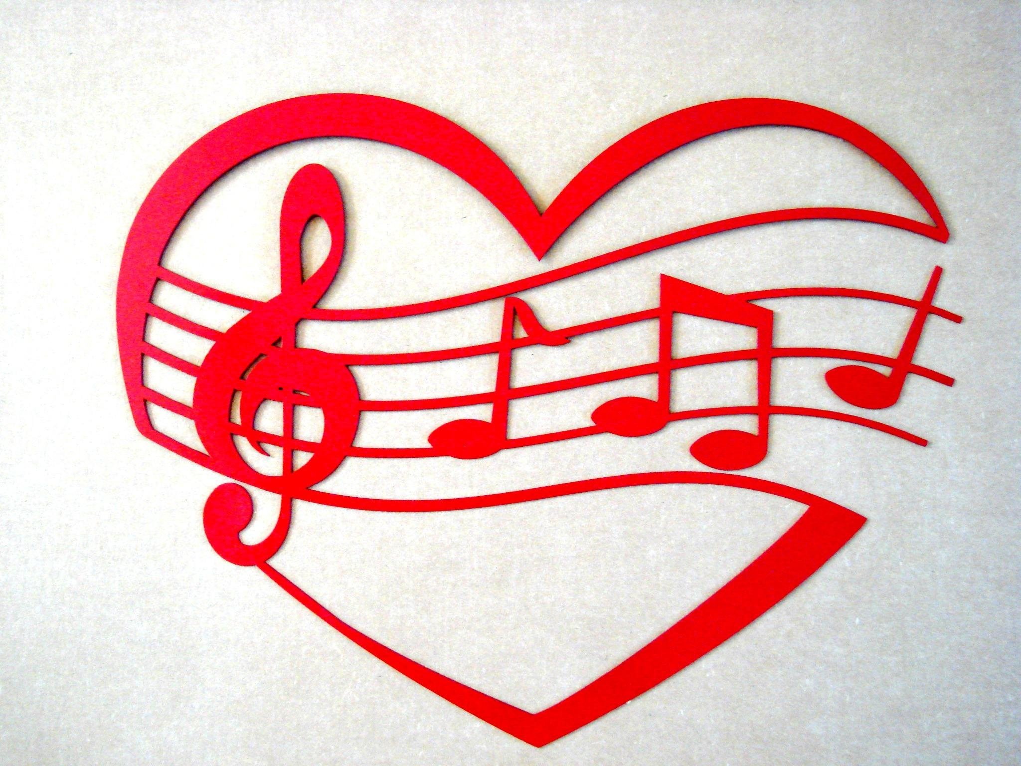 Музыкальная эмблема сердца