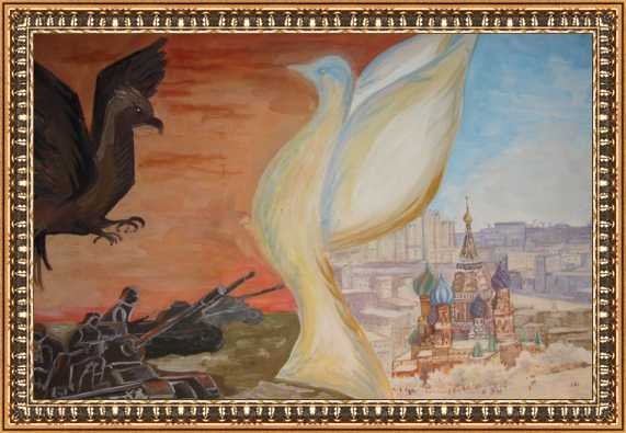 Детские рисунки на тему битва под москвой (64 фото)