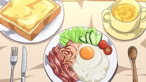 Еда на завтрак для срисовки