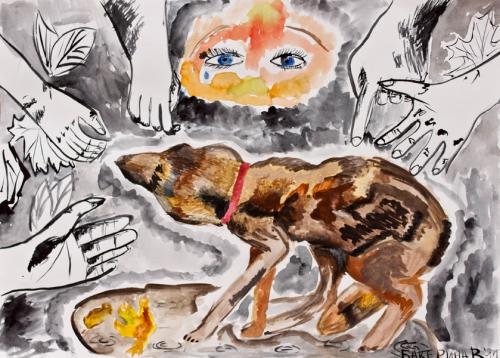 Плакат на тему бездомные животные