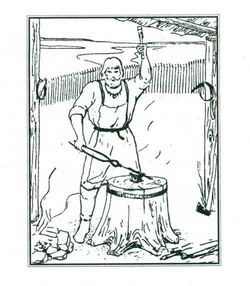 Занятия древних славян раскраска