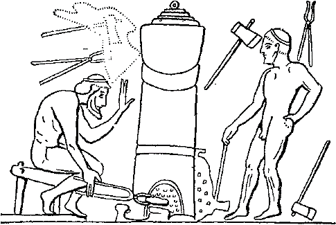 Выплавка металла в древнем Египте