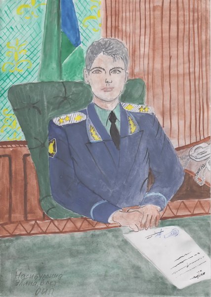 Судебный пристав рисунок