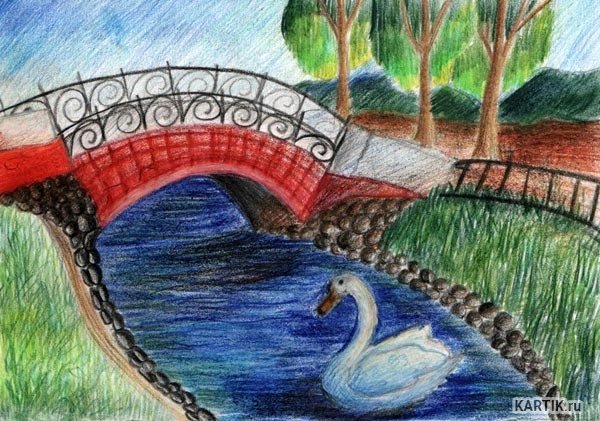 Рисование 3 класс парк