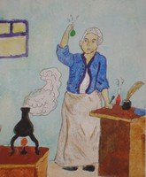 Конкурс рисунков Ломоносов Химик