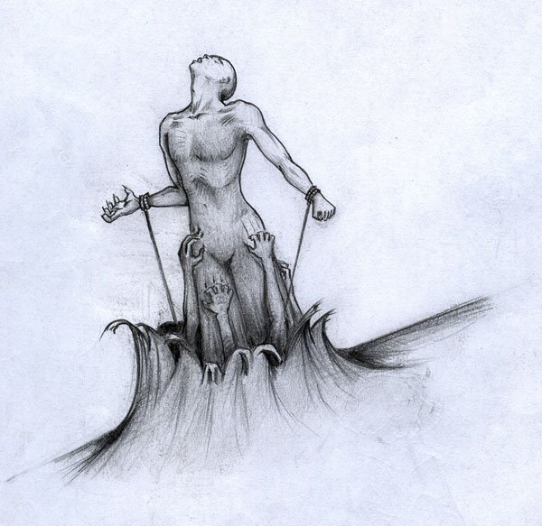 Свобода рисунок карандашом