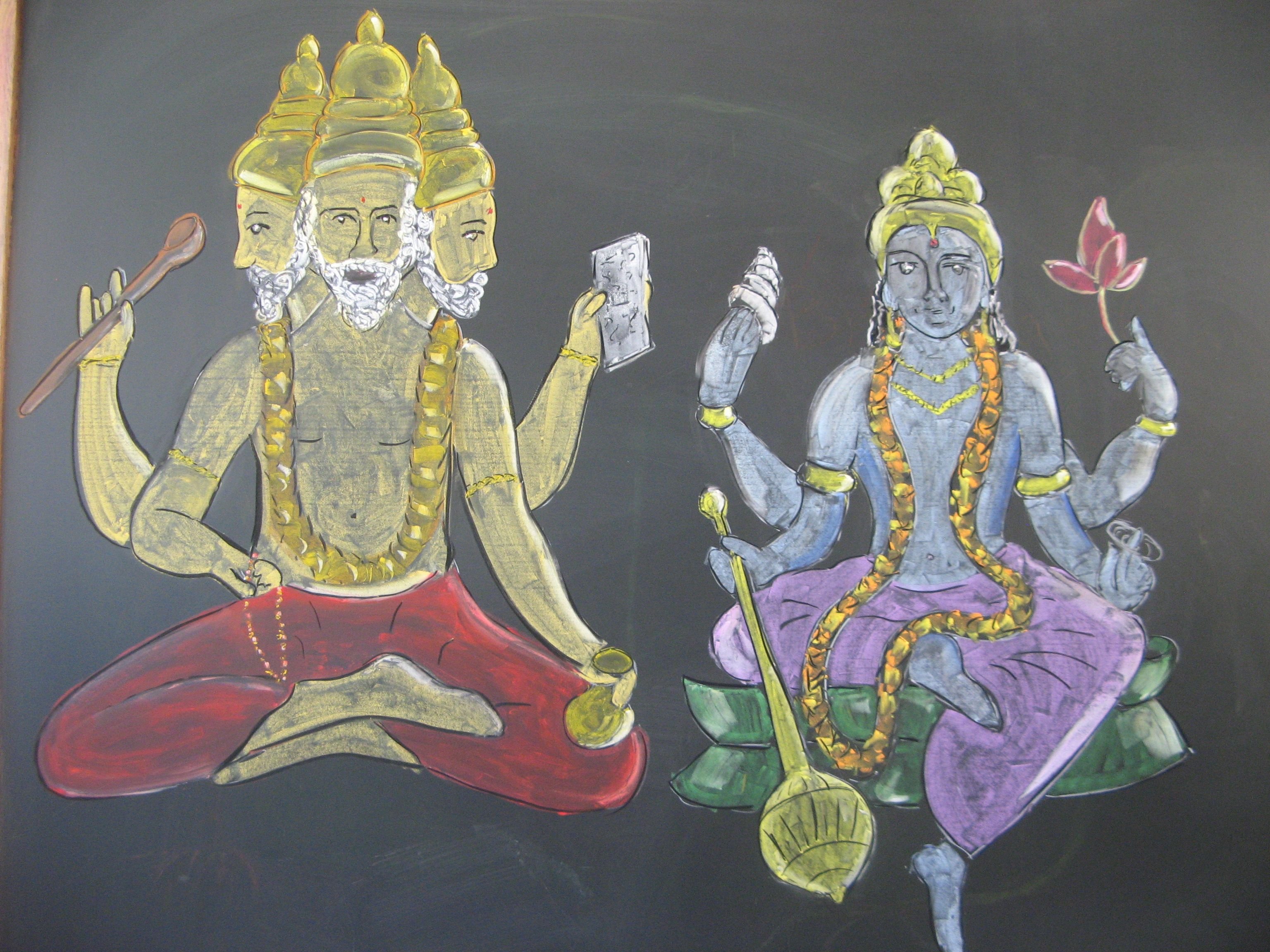 Рисунки древней индии. Брахма Бог древней Индии. Древняя Индия Брахма. Брахма рандхра. Древняя Индия Брахма рисунок.