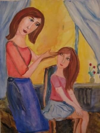 Рисунок я и моя мама