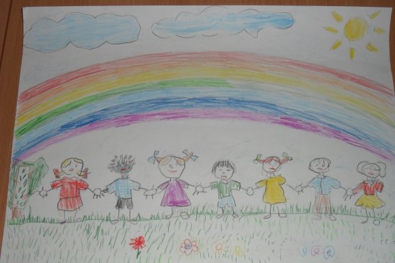 Рисование на тему дружат дети всей земли