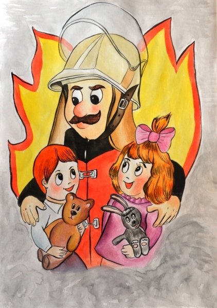 Пожарный глазами детей