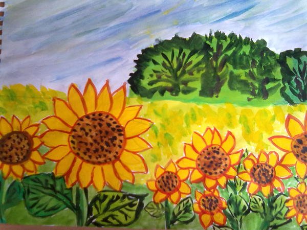 Рисование природа Кубани