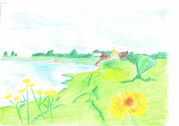 Рисование природа Кубани