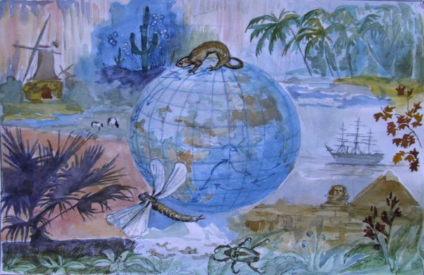 Красивые рисунки на тему география