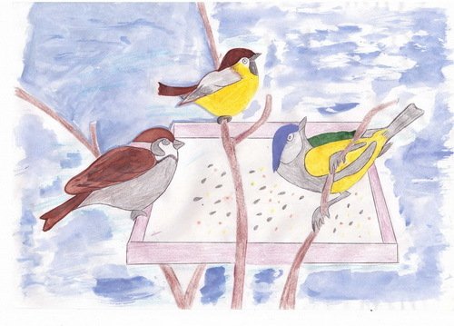 Поделка зимующие птицы