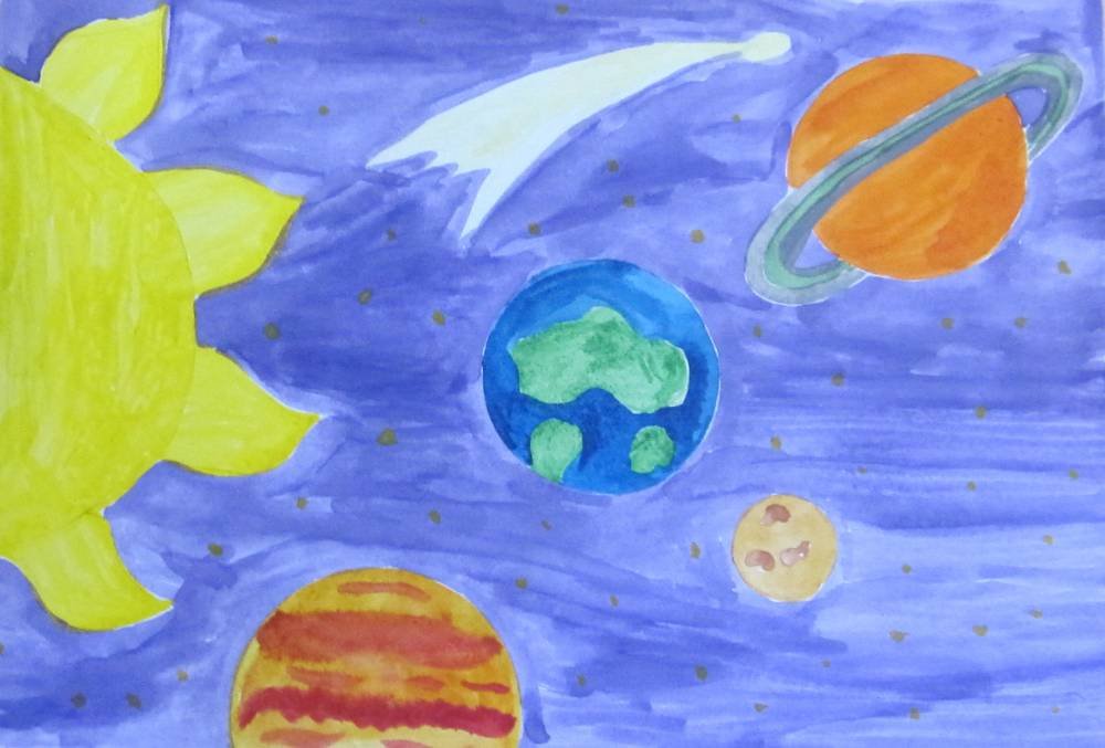 Планета рисунок 5 класс. Рисунок на тему космос. Рисунок на космическую тему. Рисунки на тему космос для детей. Рисование на тему планеты.