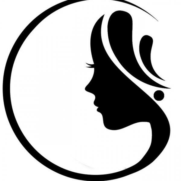 Силуэт лица девушки