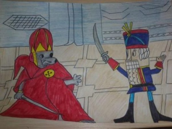 Щелкунчик рисование для детей