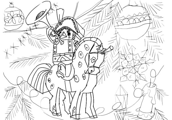Раскраска к сказке Щелкунчик и мышиный Король