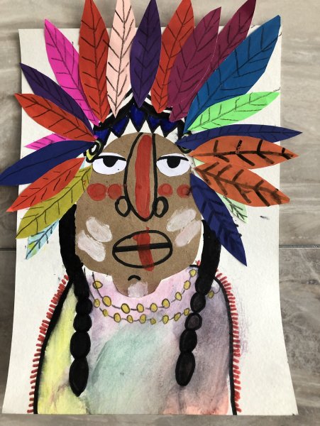 Индейцы. Раскраска