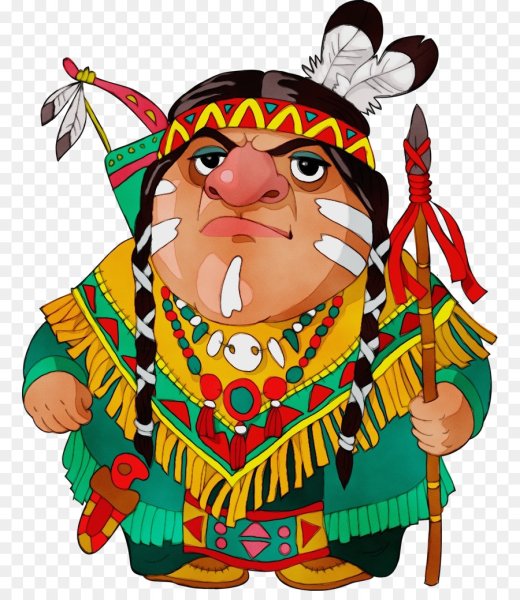 Индеец мультяшный