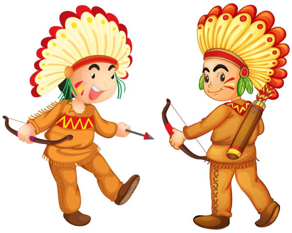 Индеец раскраска для детей