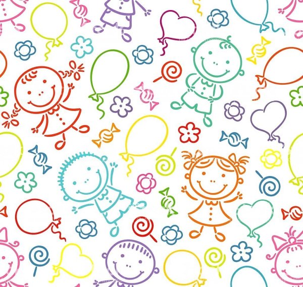 Детский паттерн бесшовный