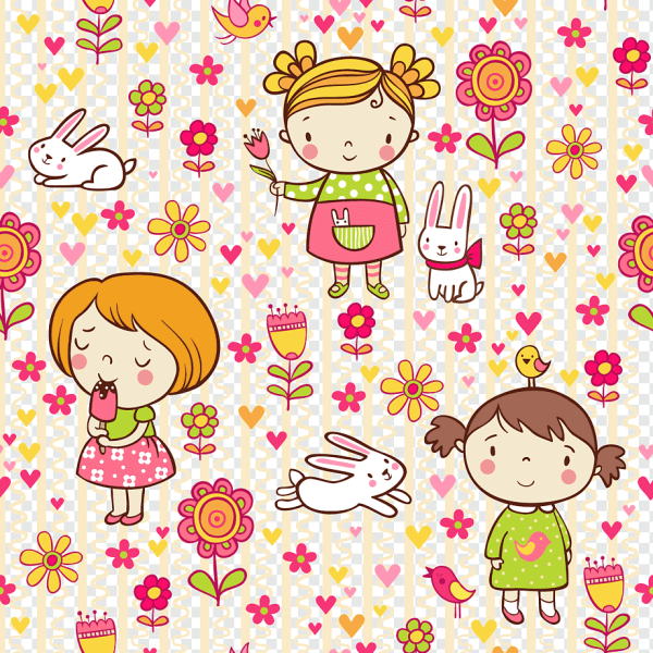 Паттерн детский девочки