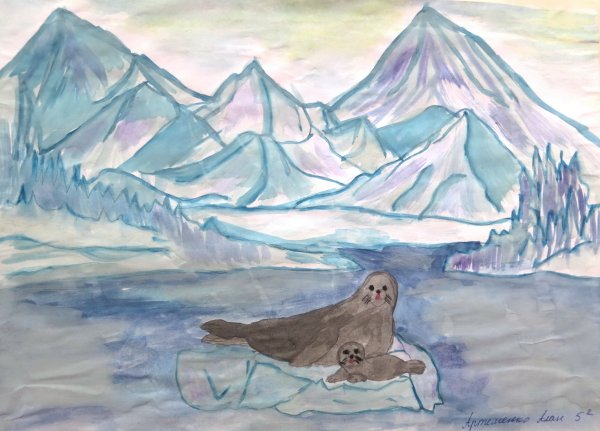 Рисование на тема антаркика