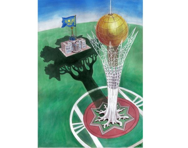 Раскраска Астана для детей