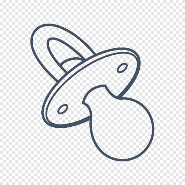 Трафарет соска детская