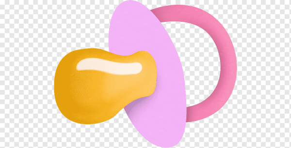 Соска пустышка на прозрачном фоне