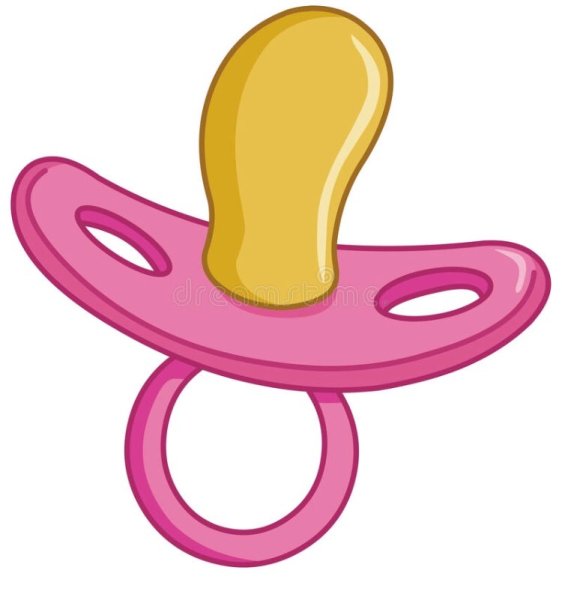 Пустышка на белом фоне