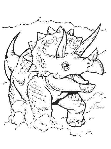 Динозавры / раскраска