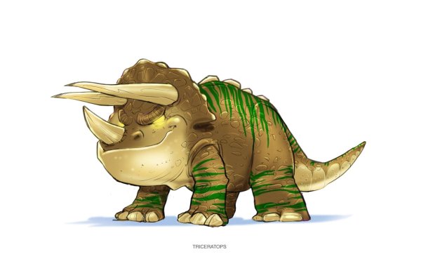 Трицератопс динозавр для детей