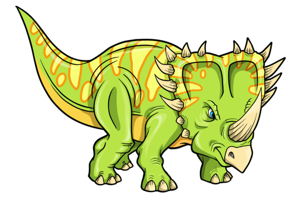 Трицератопс мультяшный