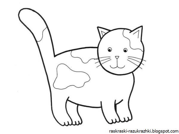 Контуры животных для детей