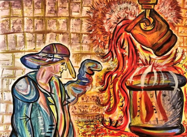 Металлург рисунок