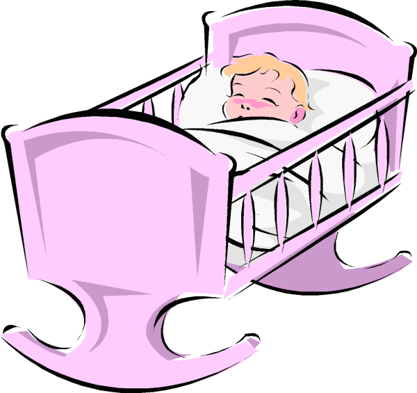 Кроватка на прозрачном фоне