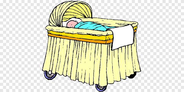 Раскраска детская кроватка