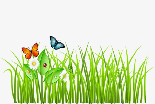 Трава из мультфильма