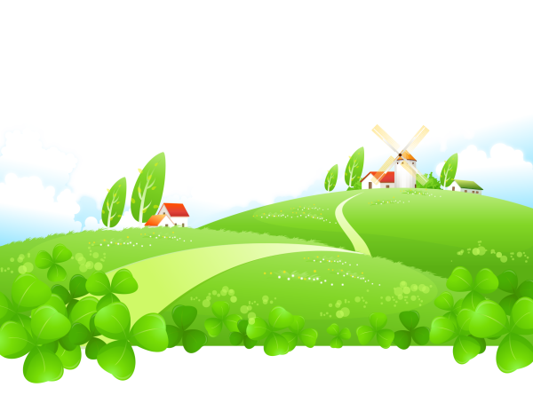 Мультяшная Поляна трава