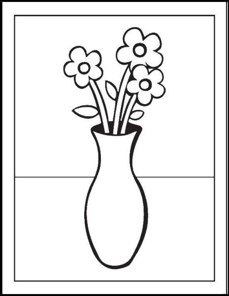 Детские рисунки вазы