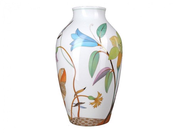 Ваза с цветами раскраска