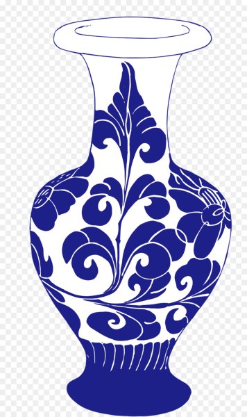 Трафарет вазы для цветов