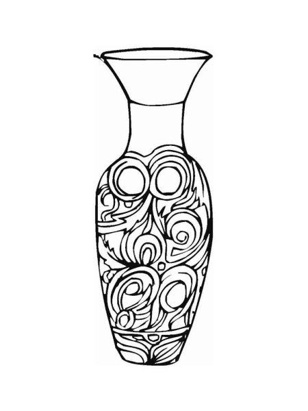 Цветы в вазе для детей