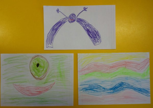 Детские рисунки подписанные